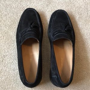 Johnston & Murphy black suede loafers *LIKE NEW*